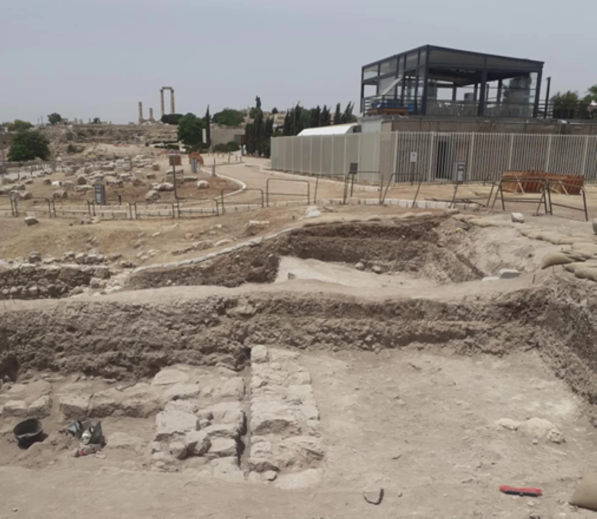 Remains of ‘ the Ammonite Palace’ an Iron Age structure on Amman Citadel (Photo of Saeb Rawashdeh)