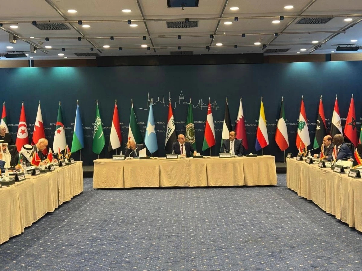 Foreign Minister Ayman Safadi chairs an extraordinary session of the Arab League Council in Istanbul to discuss the repercussions of Israeli aggression against Iran and its impact on regional security (Photo courtesy of Foreign Minister)