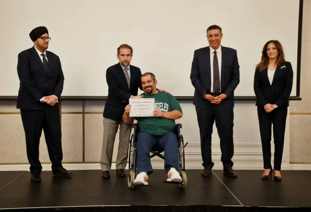 Prince Mired Bin Raad on Monday attends a ceremony marking the conclusion of the “Disabled Soldiers Empowering Tourism” programme
(Photos by Ahmad Khlifat)