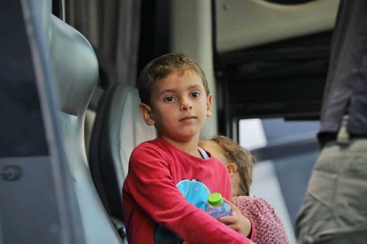 Jordan on Wednesday receives a new group of child patients and their family companions evacuated from Gaza
(Photo by Ahmad Khleifat)