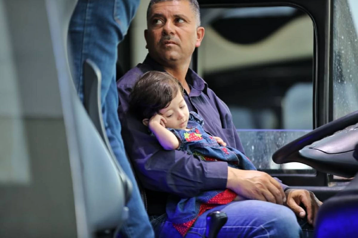 Jordan on Wednesday receives a new group of child patients and their family companions evacuated from Gaza
(Photo by Ahmad Khleifat)