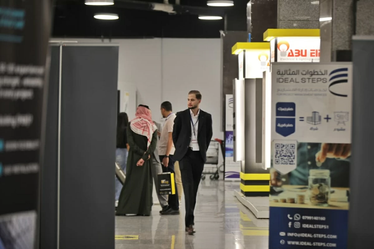 GREEN INTERBUILD Exhibition and Forum is concluded on Thursday on sustainable building at Mecca Mall in Amman (Photo by Ahmad Khliefat)
