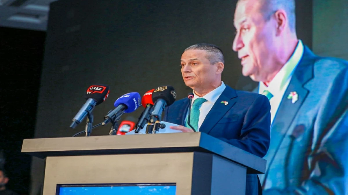 The Jordan FinTech Festival 2025 kicks off on Wednesday under the patronage of Central Bank of Jordan Governor Adel Sharkas (Al Mamlaka TV photo)