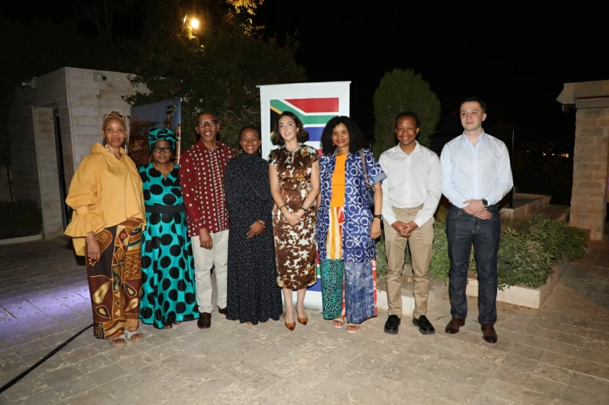 HRH Princess Rym Ali, member of the Board of Commissioners of the Royal Film Commission, on Friday evening inaugurates the South African Film Days, in the presence of South African Ambassador to Jordan Tselane Mokuena (Petra photo)