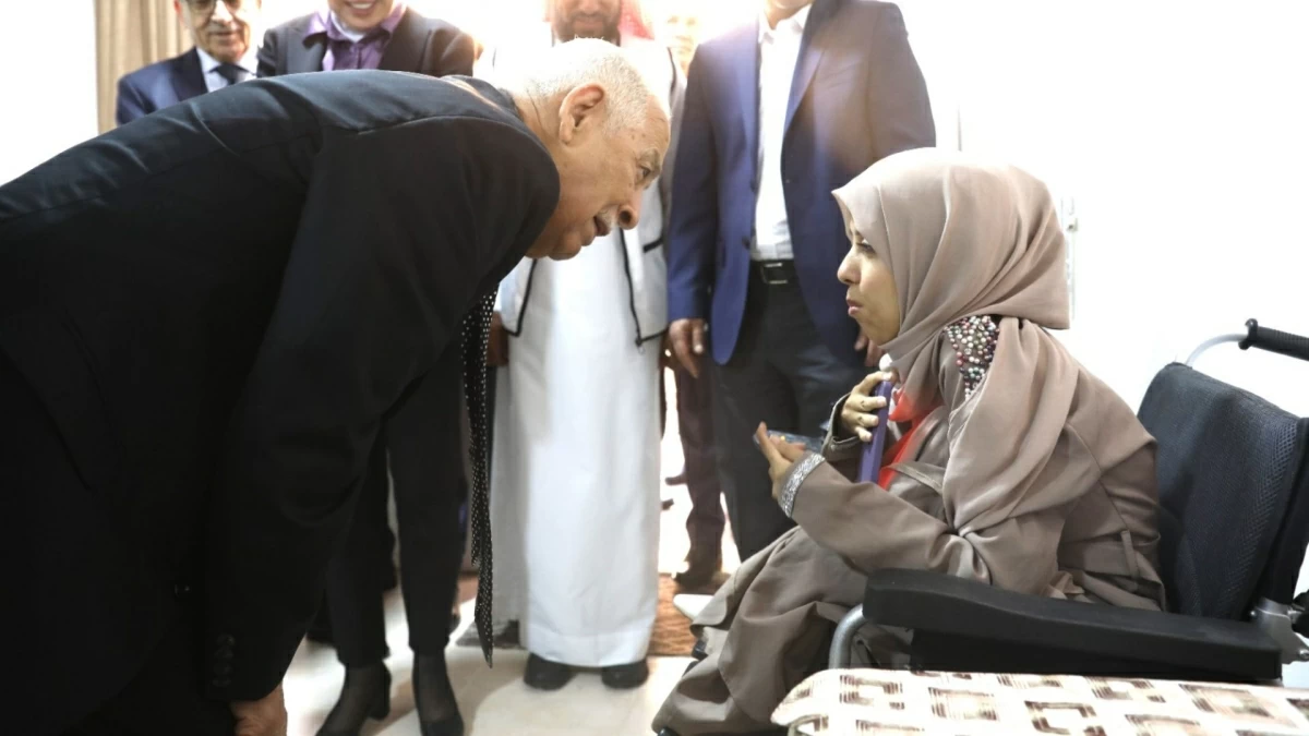 Ten underprivileged families in the Abu Alanda neighbourhood of the capital on Thursday receive new homes under the Royal initiative for housing underprivileged families (Petra photo)