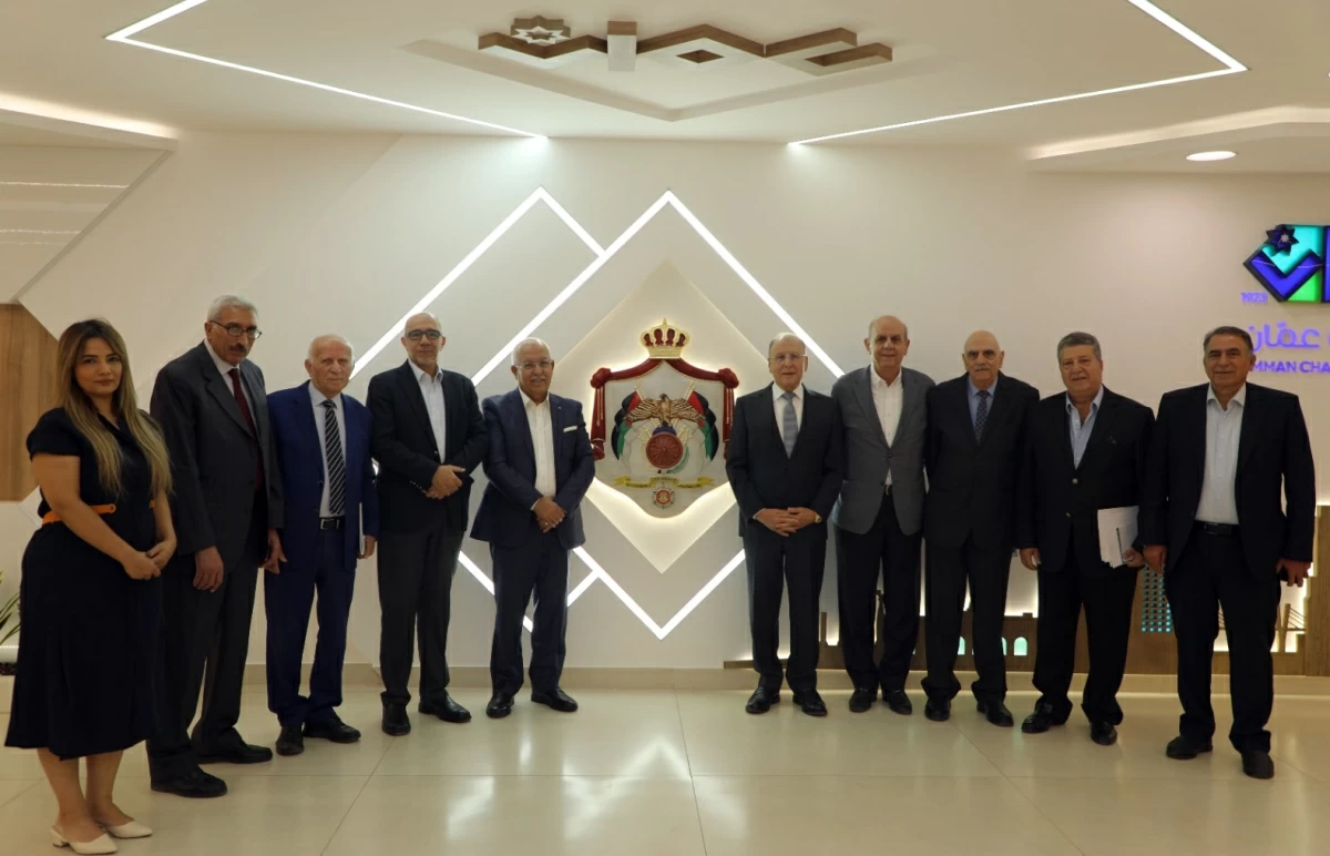 The new governing body of the International Chamber of Commerce in Jordan has elected Ziad Homsi as the president of the chamber and Nabil Khatib as its vice president for a term of 4 years (Petra photo)

