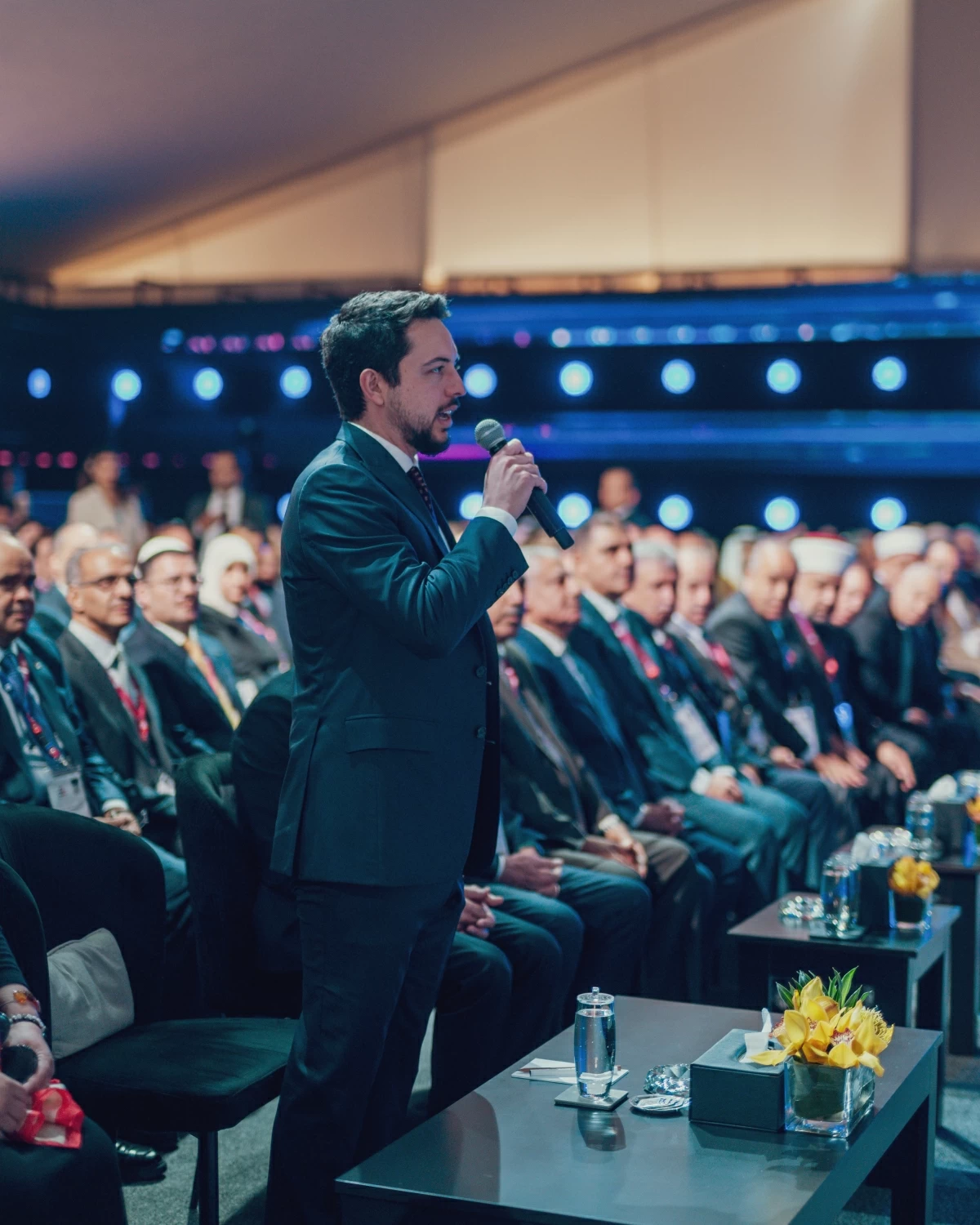 HRH Crown Prince Hussein inaugurates on Tuesday the Cybersecurity Advancements, Innovations and Technology (C8 2025) conference and exhibition at the King Hussein Bin Talal Convention Centre at the Dead Sea
(Photos courtesy of Royal Court)