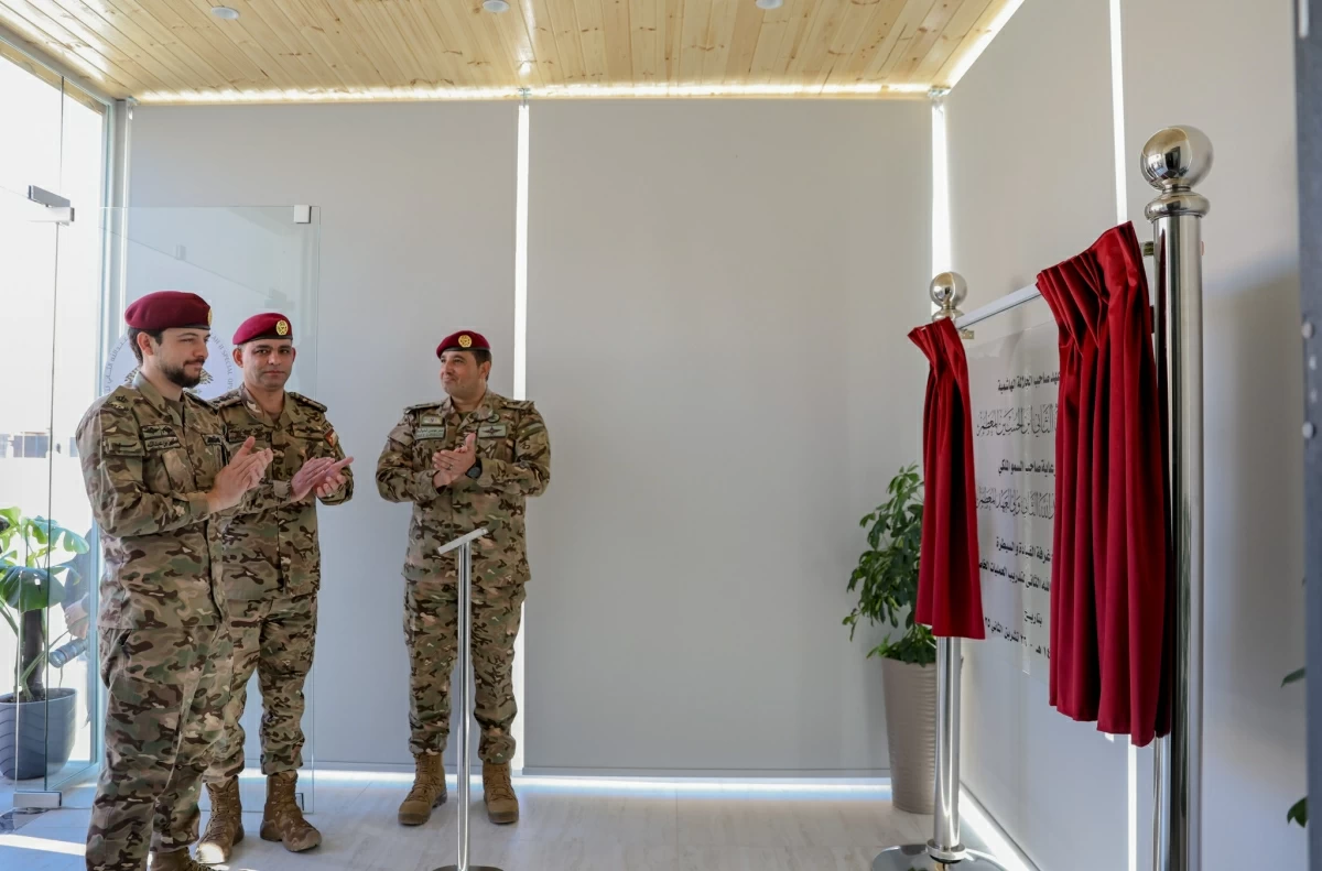 HRH Crown Prince Hussein, the Regent, inaugurates the Command-and-Control Room at the King Abdullah II Special Operations Training Centre (KASOTC) 
(Photos Courtesy of Royal Court)