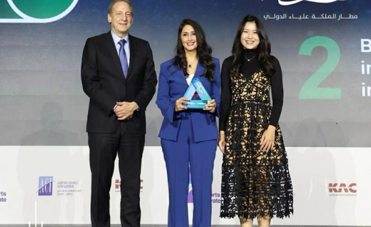 The smart cleaning system implemented at the Queen Alia International Airport wins the 2025 Technology Innovation Award from Airports Council International (Petra photo)