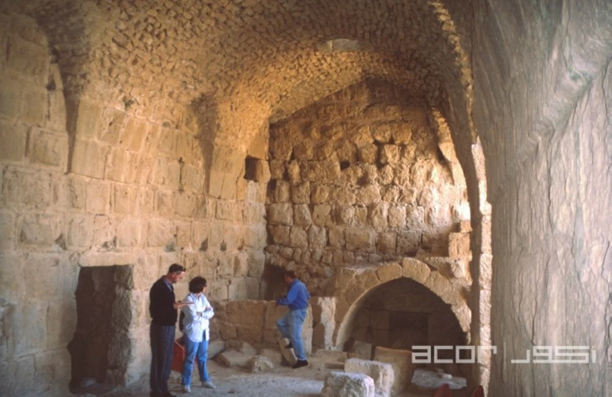 The interior of the Ajloun Castle, a stronghold built by the Ayyubid Dynasty in the 12th century. The castle had a strategic role by controlling roads between Damascus and coastal Palestine (Photo courtesy of ACOR)