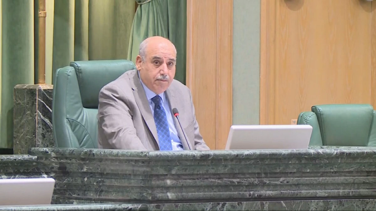 Lower House Speaker Mazen Qadi on Monday strongly condemns statements by the US ambassador to Israel (Al Mamlaka TV photo)