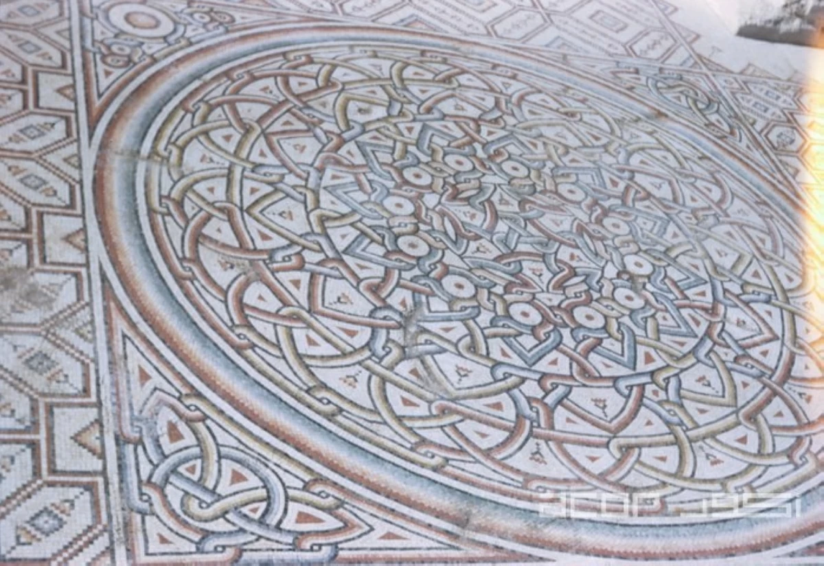 A mosaic floor at Hisham Palace in Jericho (Photo courtesy of ACOR)