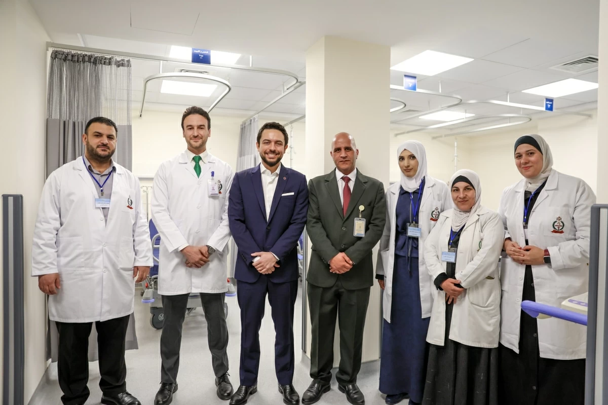 HRH Crown Prince Hussein on Monday inaugurates the rehabilitated Jerash Comprehensive Healthcare Centre (Photo courtesy of Royal Court)