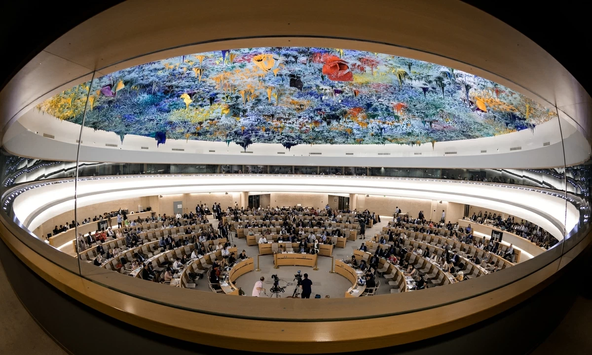 The United Nations Human Rights Council assembly room
(AFP file)