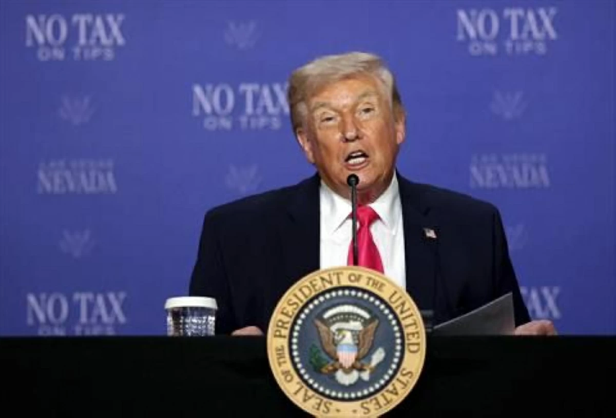 U.S. President Donald Trump speaks during a roundtable discussion on his ,No Tax on Tips, policy at the AC Hotel on April 16, 2026 in Las Vegas, Nevada (AFP photo)