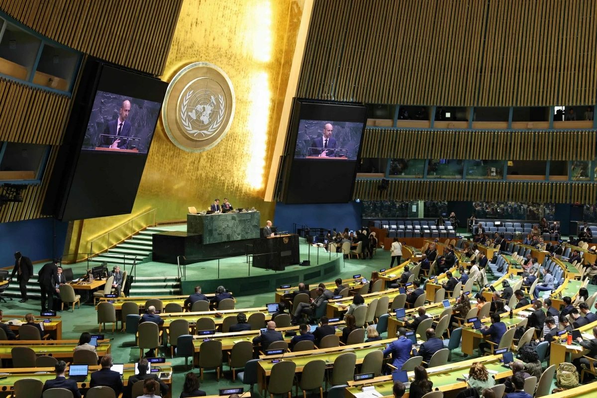 France's Foreign Minister Jean-Noel Barrot speaks during the 11th Review Conference of the Treaty on the Non-Proliferation of Nuclear Weapons (NPT) at the United Nations Headquarters in New York on April 27, 2026
(AFP photo)