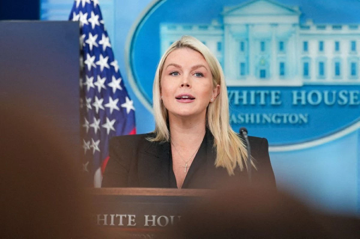 White House Press Secretary Karoline Leavitt speaks during the daily press briefing in the Brady Press Briefing Room at the White House on April 27, 2026 in Washington, DC (AFP photo)