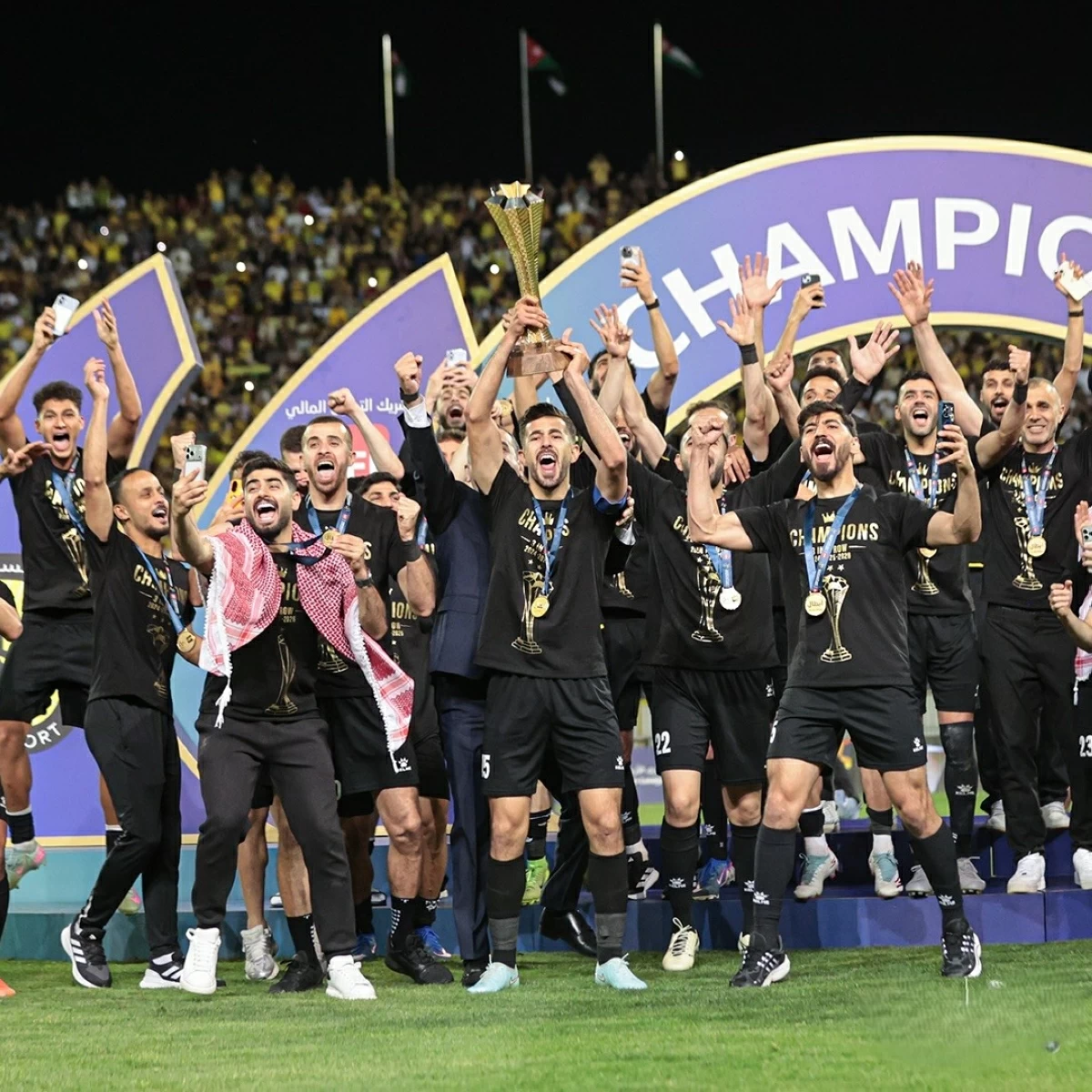 Defending champions Hussein claim the CFI Jordan Pro League title for the third consecutive season (Photo of Jordan Football Association‎)