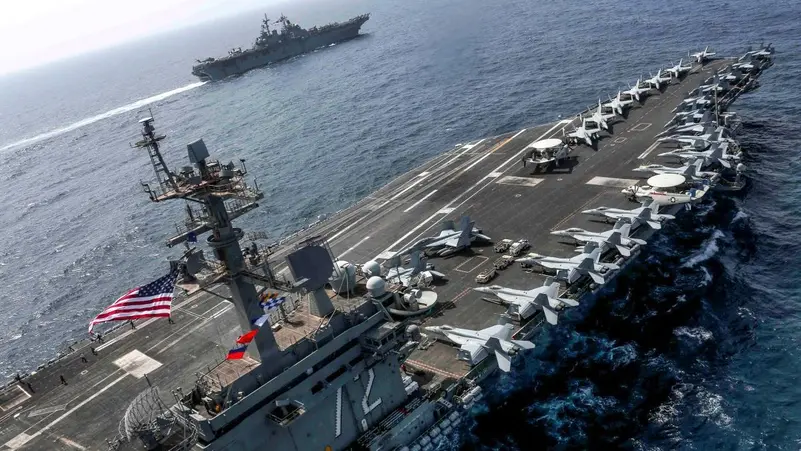 The USS Abraham Lincoln in the Arabian Sea ( AFP photo)