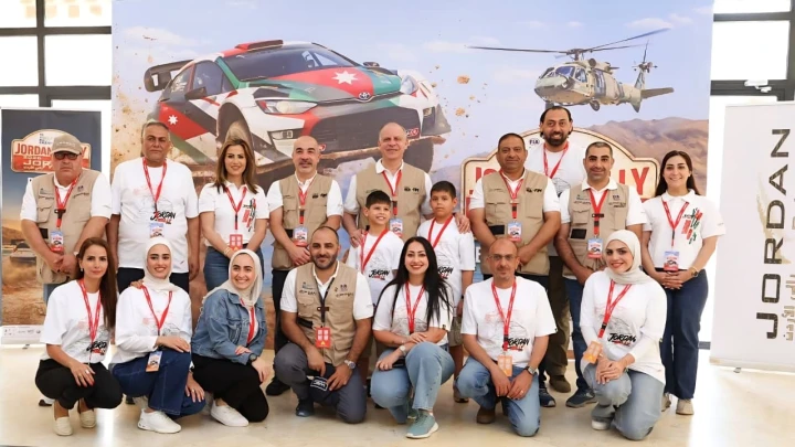 HRH Prince Feisal on Friday attends the Jordan International Rally (Petra photo)