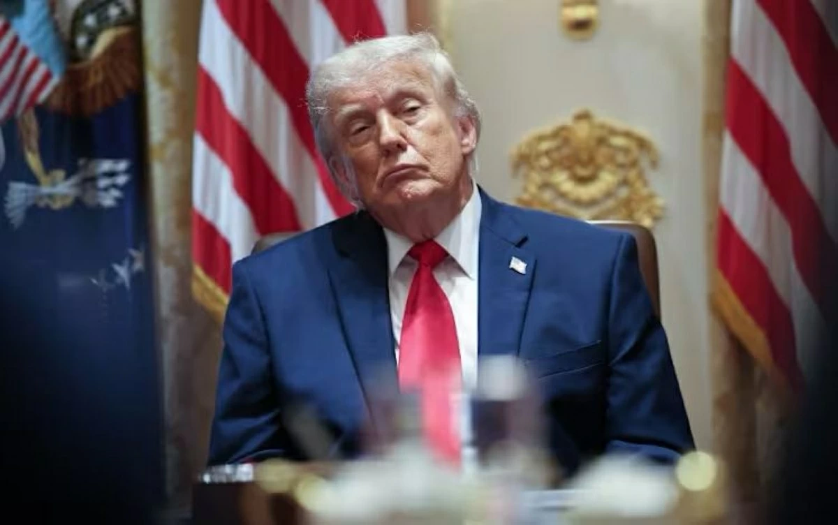 US President Donald Trump listens to members of his Cabinet speak during a meeting in the Cabinet Room of the White House on May 27, 2026 in Washington, DC (AFP photo)