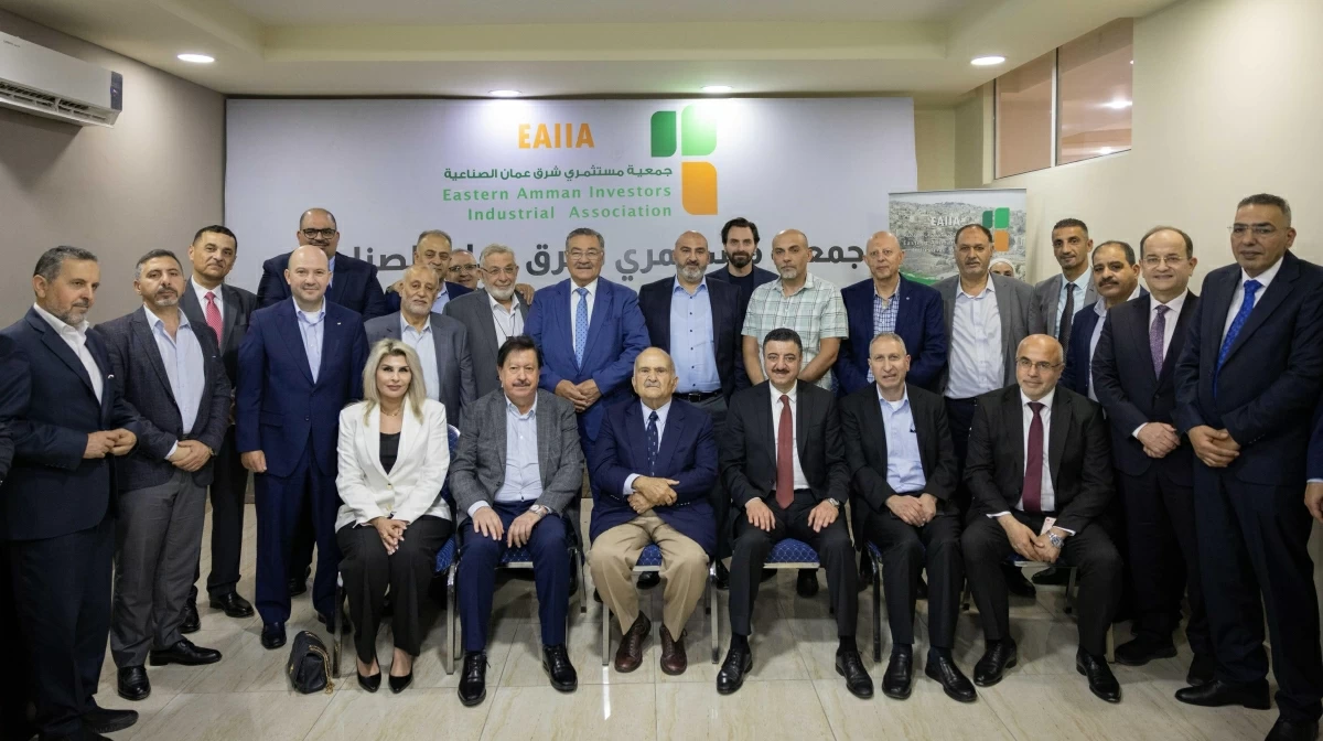 During a visit to the East Amman Industrial Investors Association, HRH Prince Hassan says that national strength and stability in the 21st century are increasingly linked to countries’ ability to adapt, innovate and create opportunities (Petra photo)