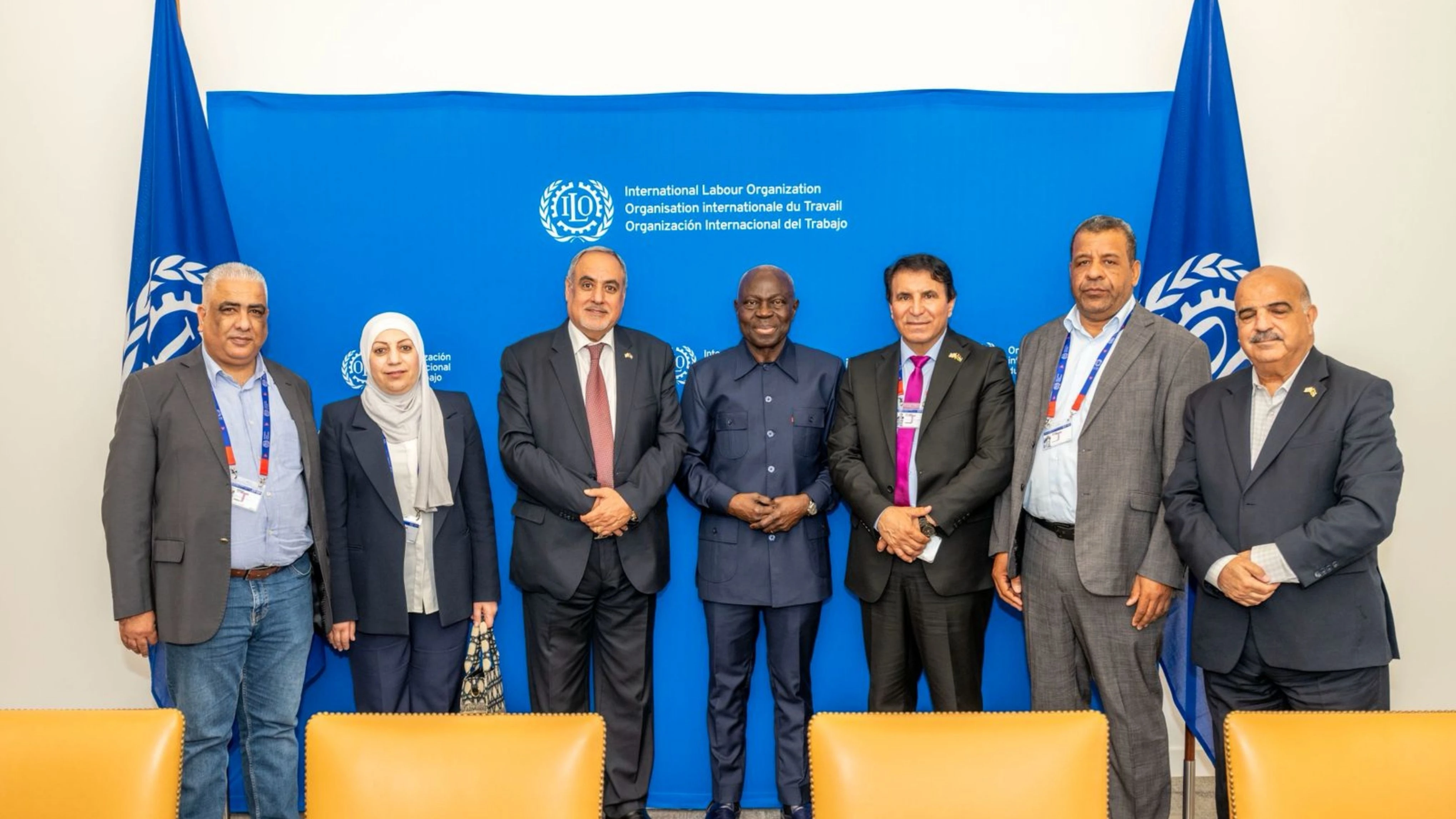 Trade Unions Federation and ILO discuss advancing decent work standards on the sidelines of the 114th session of the International Labour Conference in Geneva (Petra photo)
