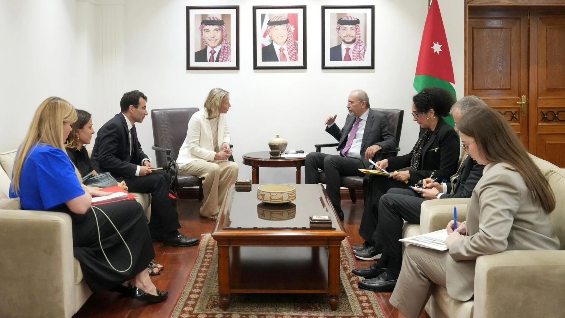 The meeting focused on the Jordan-EU “strategic” partnership and ways to expand cooperation across various sectors (Photo courtesy of Foreign Ministry)