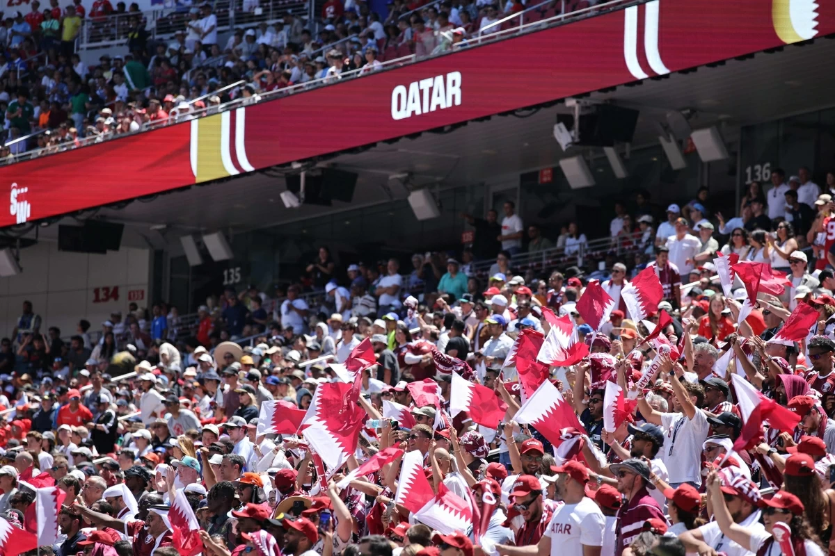 Fans enjoy the atmosphere during the FIFA World Cup 2026 Group B match between Qatar and Switzerland at San Francisco Bay Area Stadium on June 13, 2026 in San Francisco, California (AFP photo)