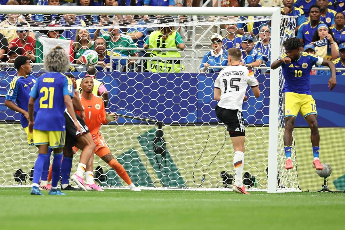 Nico Schlotterbeck #15 of Germany scores his team's second goal during the FIFA World Cup 2026 Group E match between Germany and Curacao at Houston Stadium on Sunday
(AFP photo)