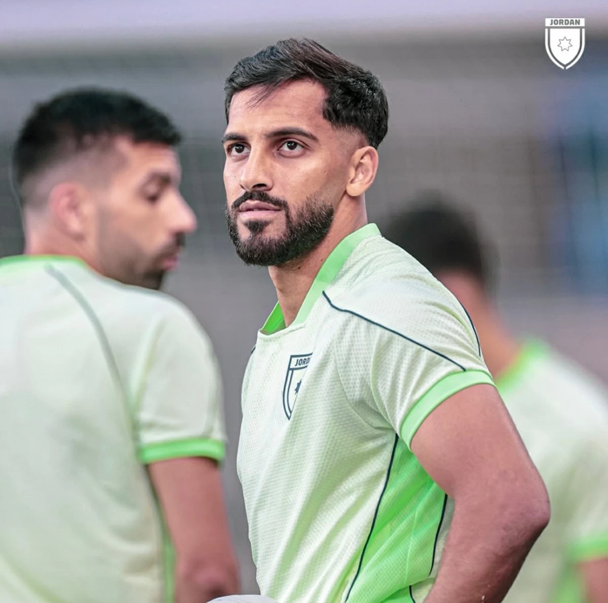 Jordan's Mousa Ta'mari leads the squad at the 2026 World Cup (JFA photo)