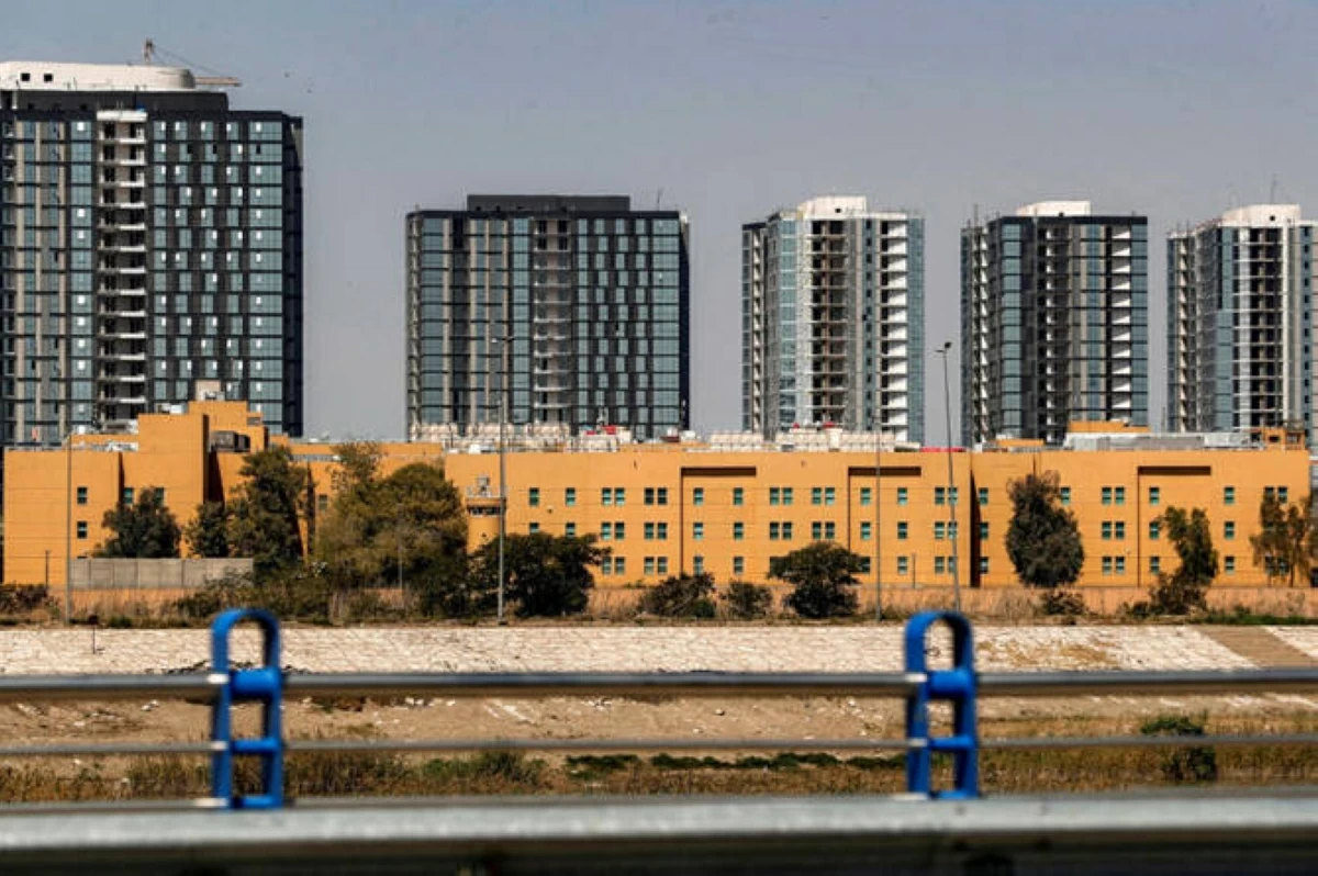 A view of Baghdad's fortified “ Green Zone” is pictured on March 18 , 2026 (AFP photo)