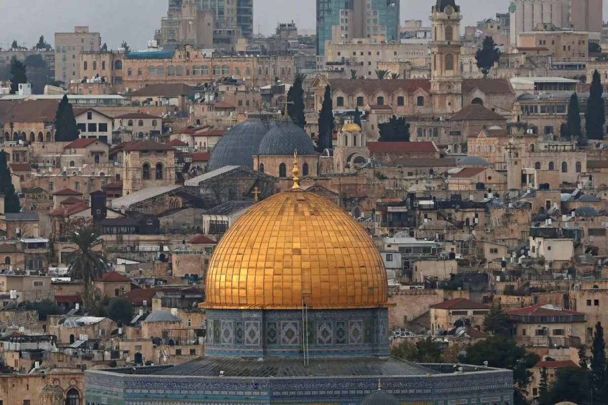 This photo shows a view of the Al Aqsa Mosque compound and its Dome of the Rock in Jerusalem's Old City on December 20, 2024 (AFP photo)