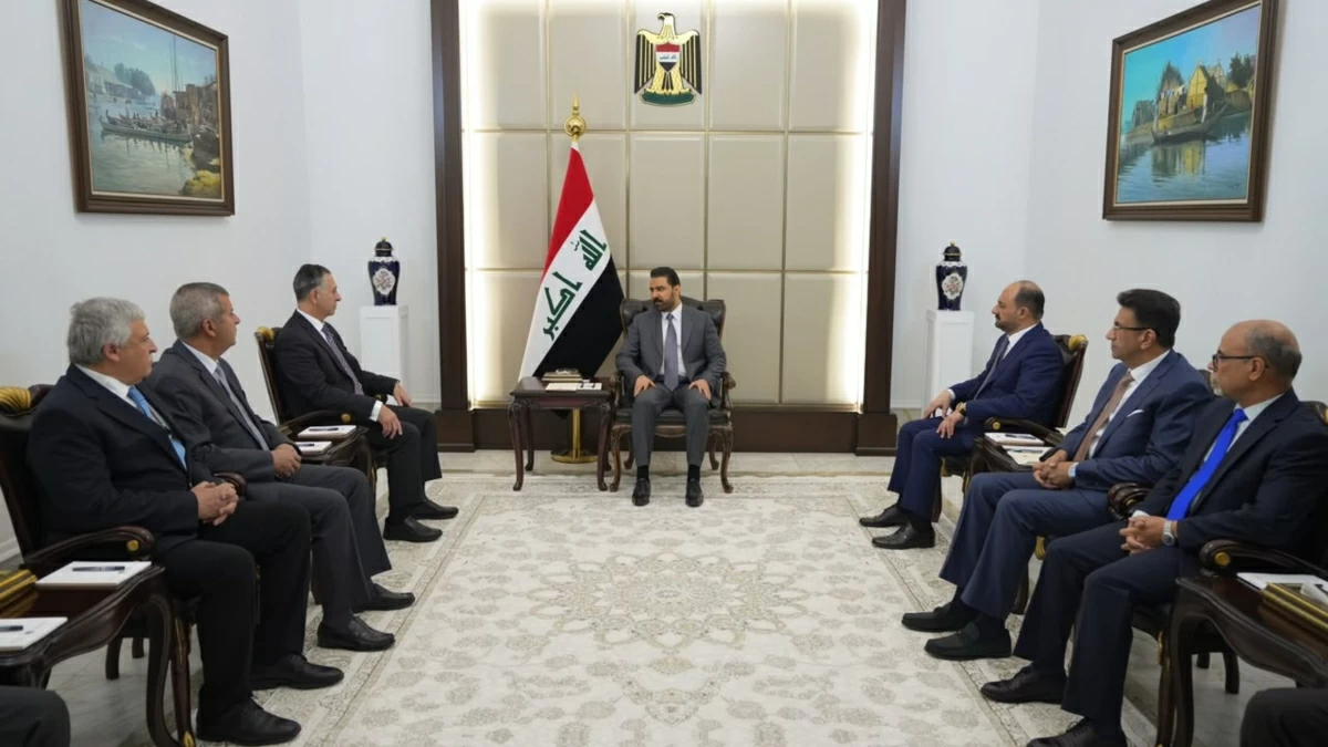 A Jordanian high ministerial delegation on Thursday holds talks with Iraqi Prime Minister Ali Zaidi in Baghdad (Petra photo)