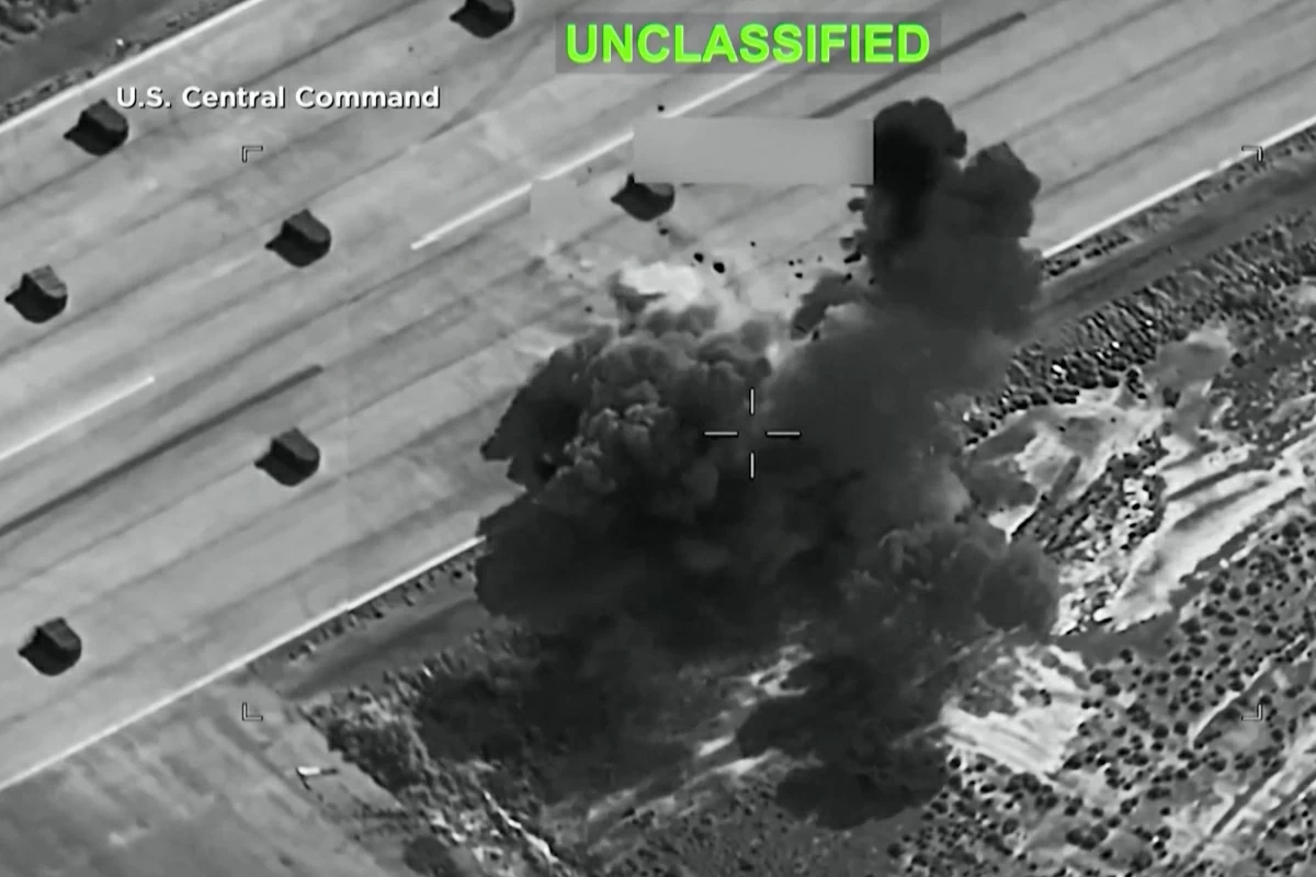 This screen grab taken from video footage shared by the US Military Central Command on social media platform X and made available via AFPTV on July 9, 2026 shows a fresh round of strikes against Iran (AFP photo)
