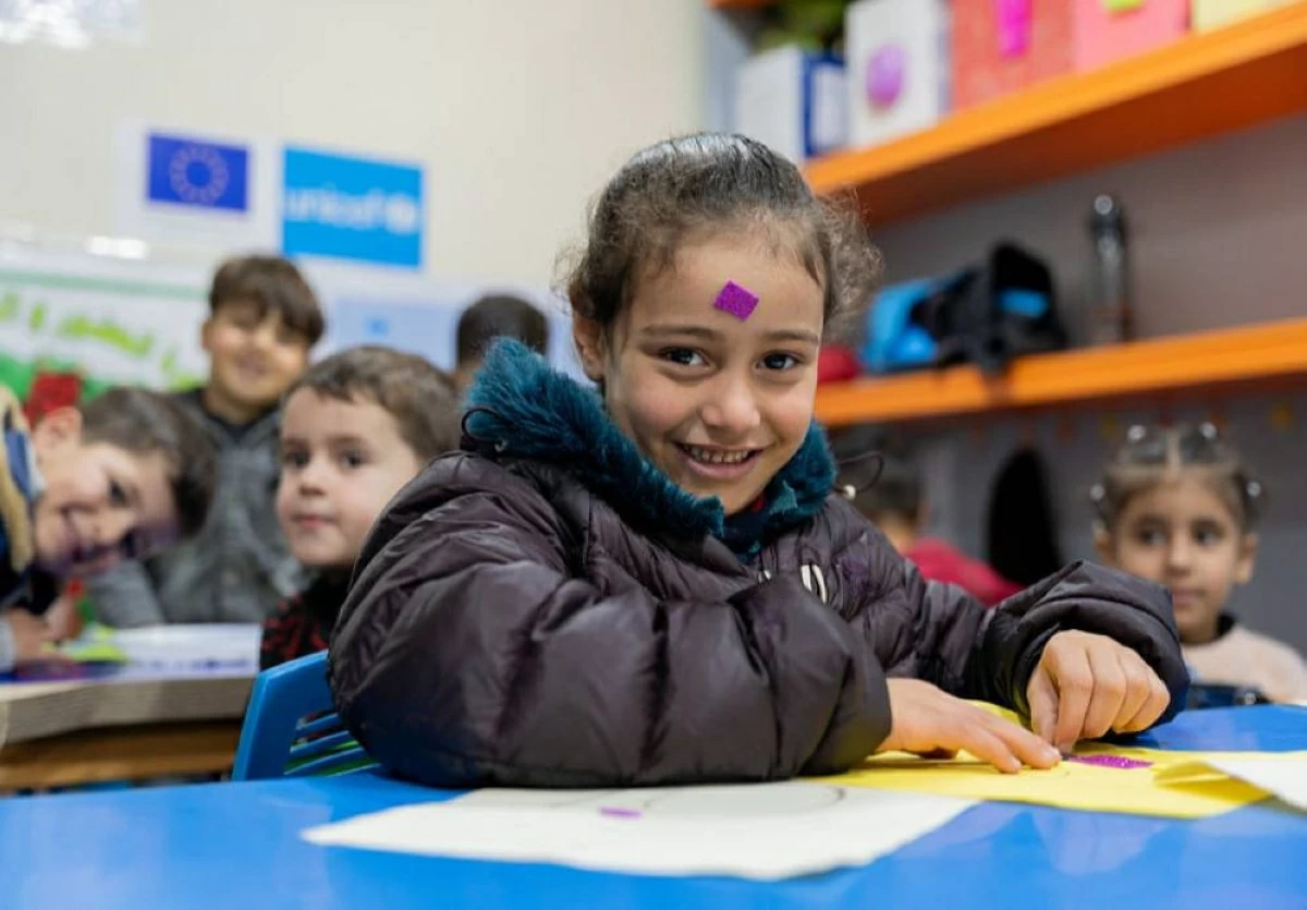 The EU says that the initiatives build on its longstanding partnership with UNICEF and are aimed at reinforcing national social protection systems, enhancing learning outcomes and creating greater opportunities for children to learn and develop (UNICEF photo)