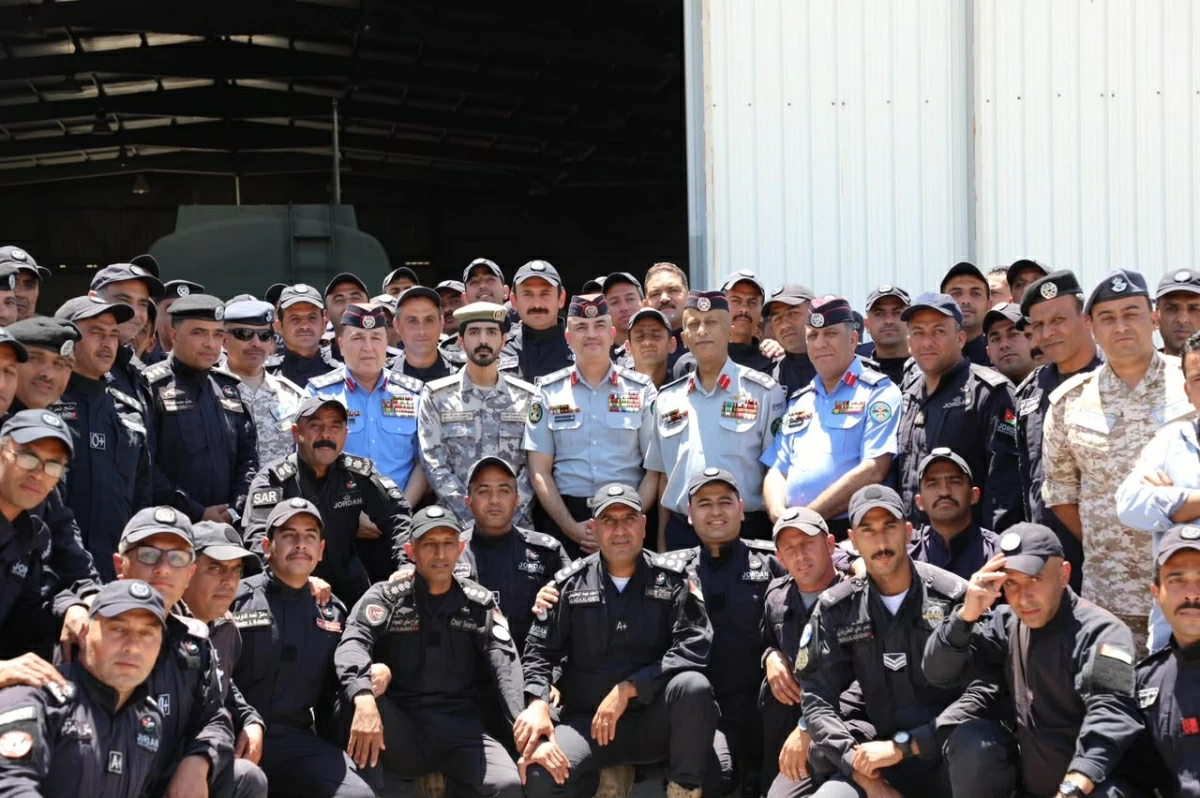 The Jordanian international search and rescue team on Sunday returns to the Kingdom after concluding the humanitarian mission in Venezuela (Petra photos)
