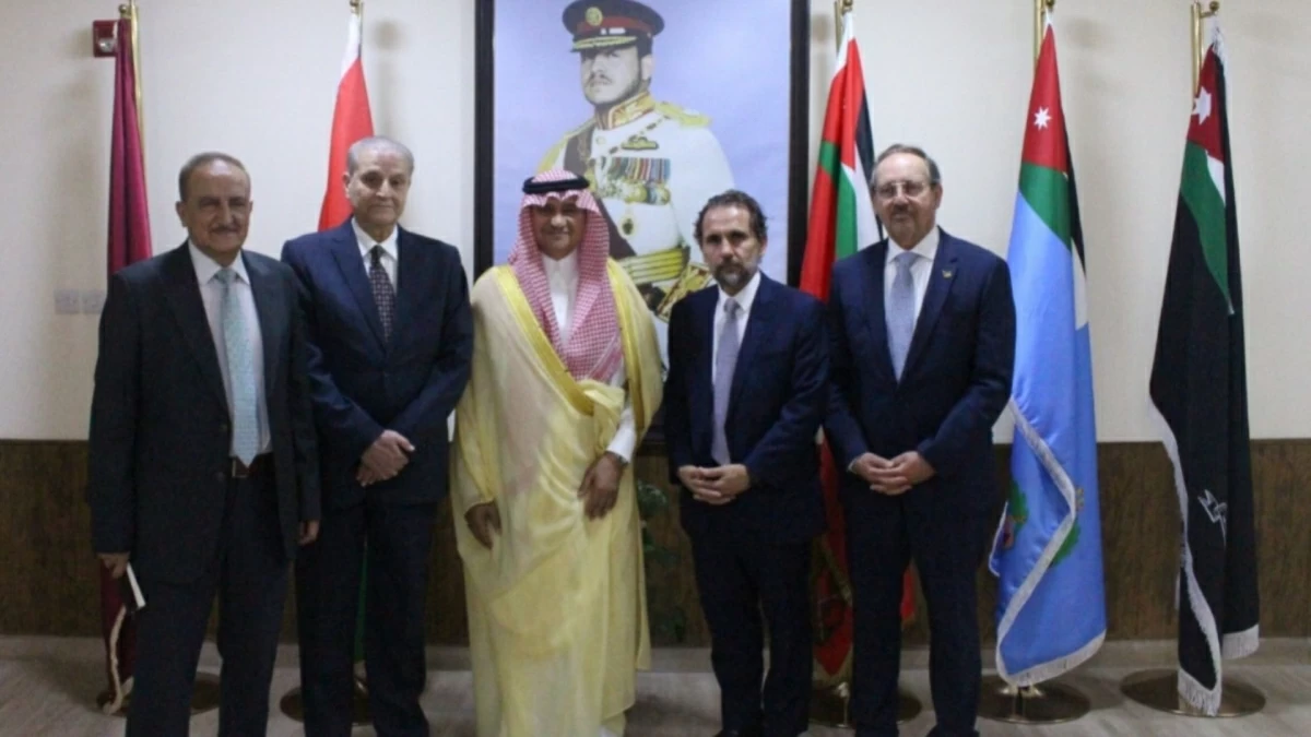 HH Prince Mired, Chief Chamberlain and Chair of the Board of Directors of the Hashemite Commission for Disabled Soldiers, on Sunday receives Ambassador of Saudi Arabia Prince Mansour bin Khalid bin Farhan Al Saud (Petra photo)