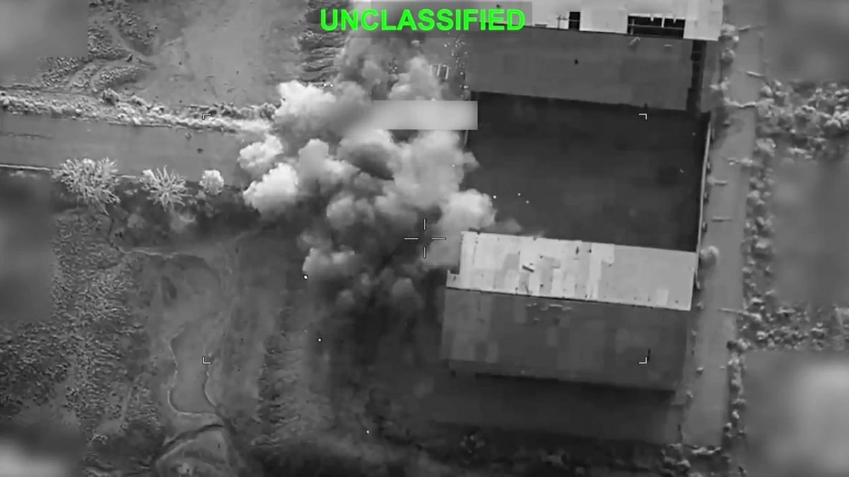 This screen grab made on July 15, 2026, from a handout video released by US Central Command on July 13, 2026, shows what the US military says is a strike in Iran (AFP photo)