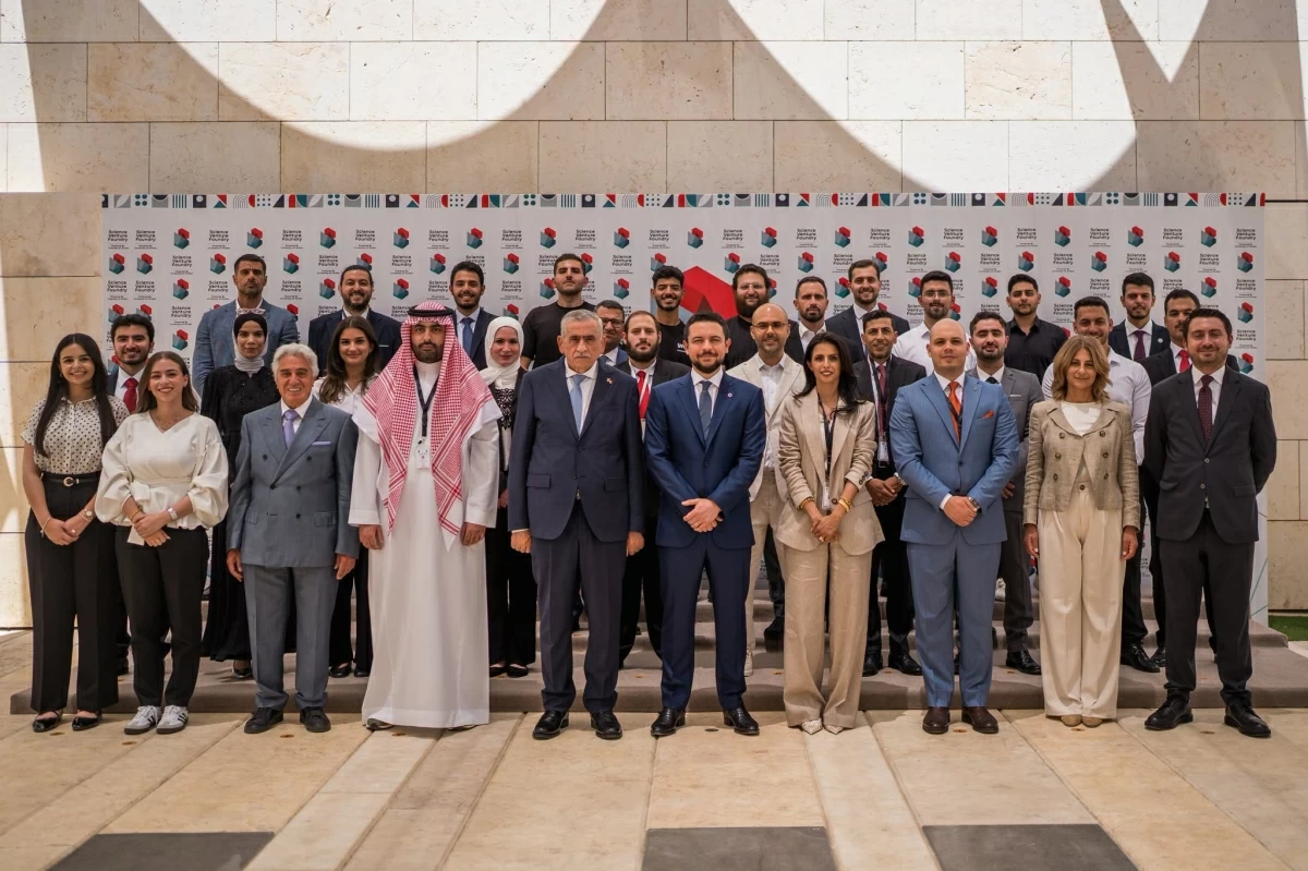 HRH Crown Prince Hussein, the Regent, attends the opening of the University of Jordan’s Third Honorary Professors Forum, held under the theme ‘Universities Driving National Innovation Ecosystems’, and inaugurates UJ’s Science Venture Foundry (Photo courtesy of Royal Court)