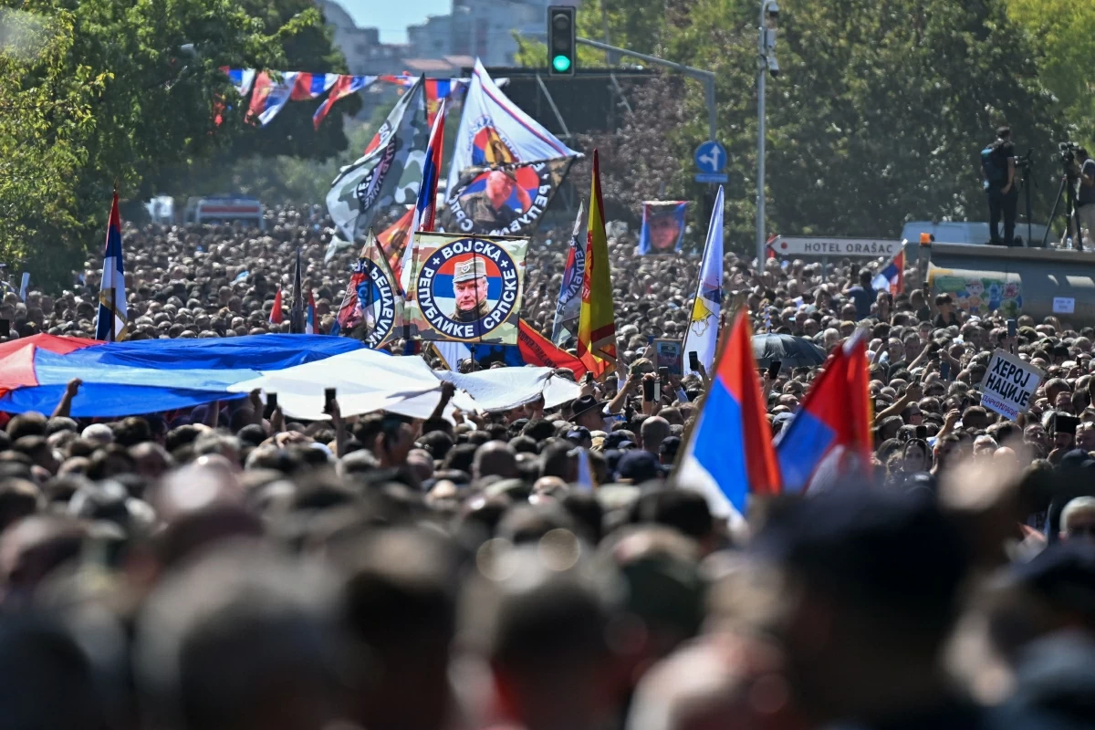 Serbia crosses 'red line' as war criminal funeral sparks outrage