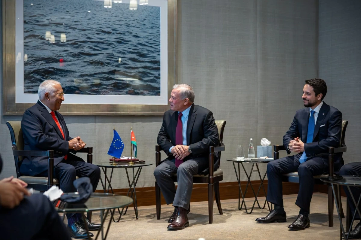 King meets with European Council president on UNGA sidelines