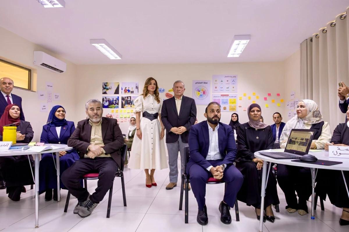 King, Queen visit Aqaba school to mark World Teachers’ Day