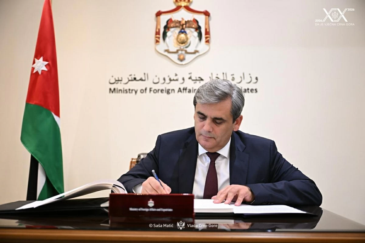 Montenegro, Jordan see eye to eye on global issues, seek enhanced cooperation across all sectors — Foreign Minister