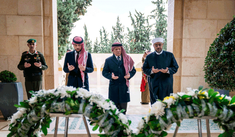 King, Crown Prince visit King Hussein’s tomb on 24th anniversary of his ...