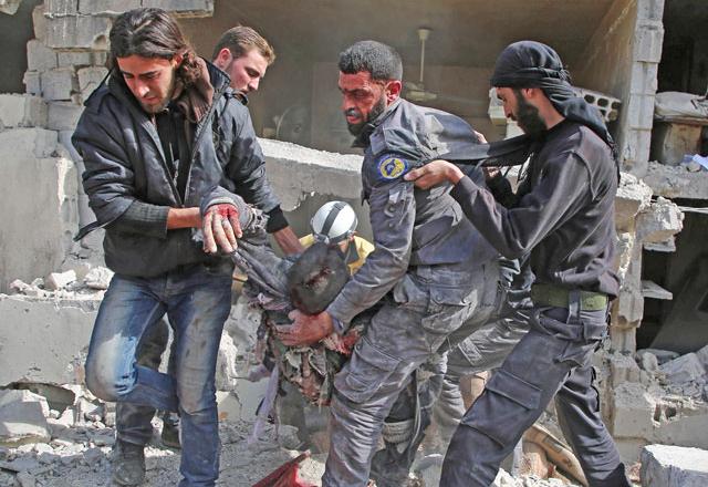 Syria Rescuers Scrambling To Cope With Heavy Raids On Rebel Zone ...