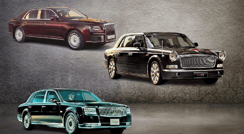 Eastern luxury car alternatives: Aurus Senat, Hongqi L5 and Toyota Century