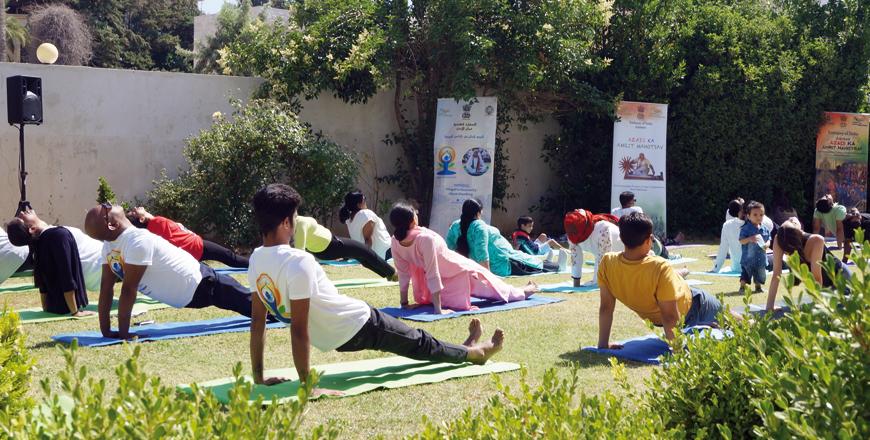 Indian Yoga Enthusiast Practice Yoga On Editorial Stock Photo - Stock Image