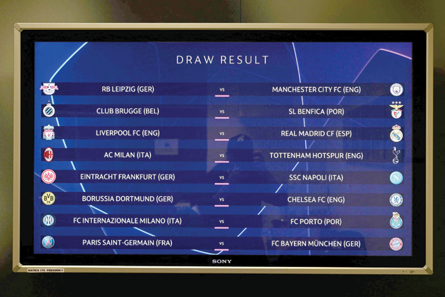 Round of 16 draw, UEFA Champions League 2022/2023