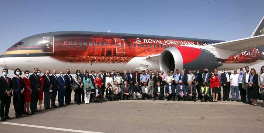 RJ unveils livery promoting rose red city of Petra Jordan Times